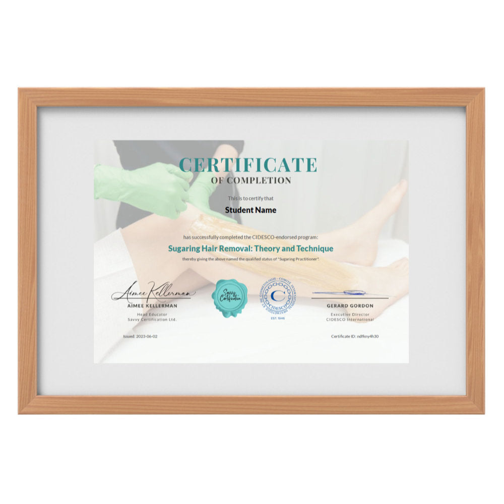Mastery Bundle with CIDESCO Sugaring Certification Course - Hybrid